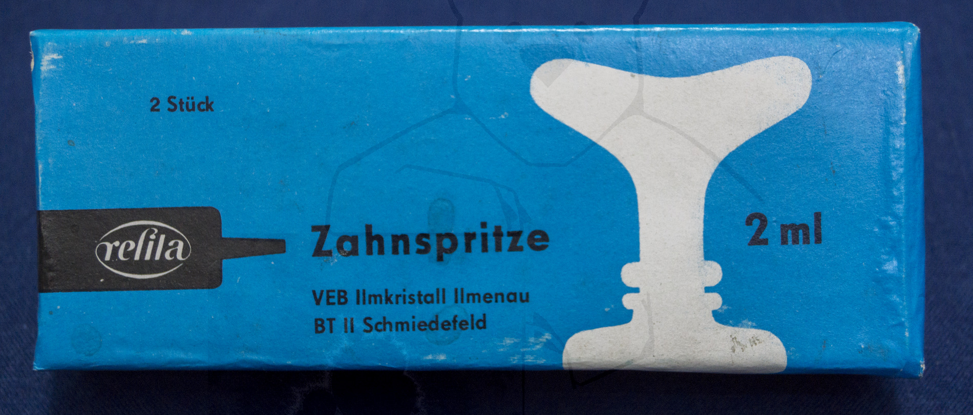 Zahnspritze "Refila", Mitte der 1970'er Jahre, Originalverpackung